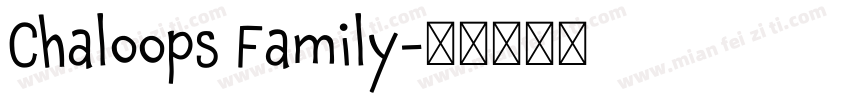 Chaloops Family字体转换